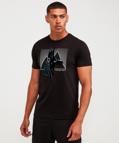 Black Anubis Profile T-Shirt Zavetti Canada