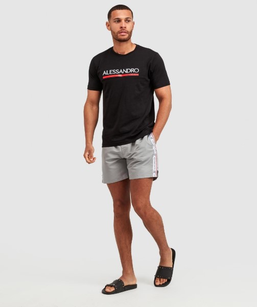 Zavetti Canada Rozzaro Tape Swim Short Blue