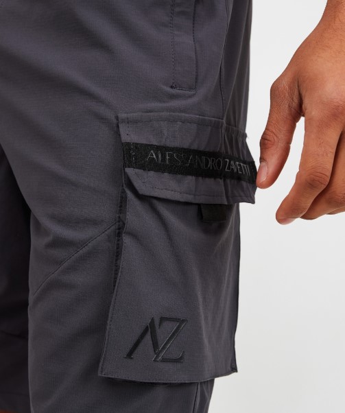Black Aranova 2.0 Woven Cargo Short Zavetti Canada