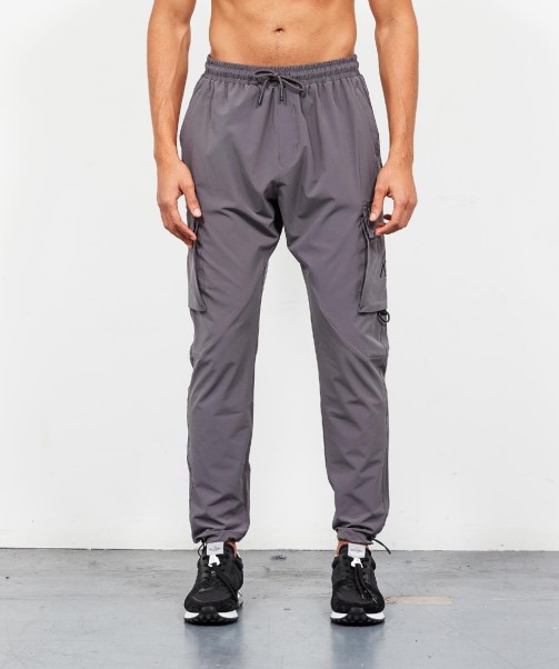 Blanco Woven Cargo Pant Grey Zavetti Canada