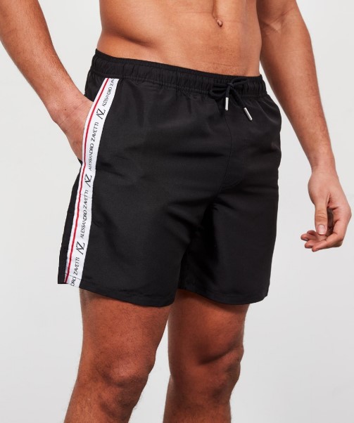 Rozzaro Tape Swim Short Black Zavetti Canada