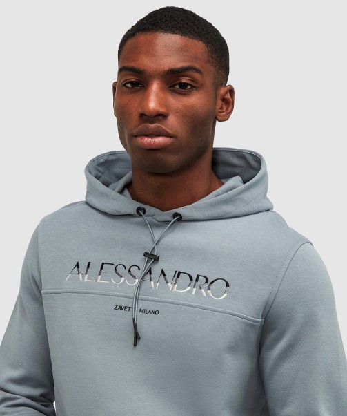 Zavetti Canada Alorta Overhead Hoodie Dusky Sky