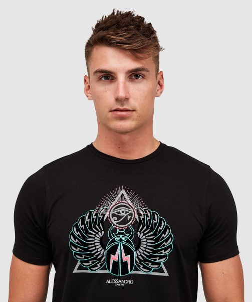 Jet Black Zavetti Canada Scarab T-Shirt
