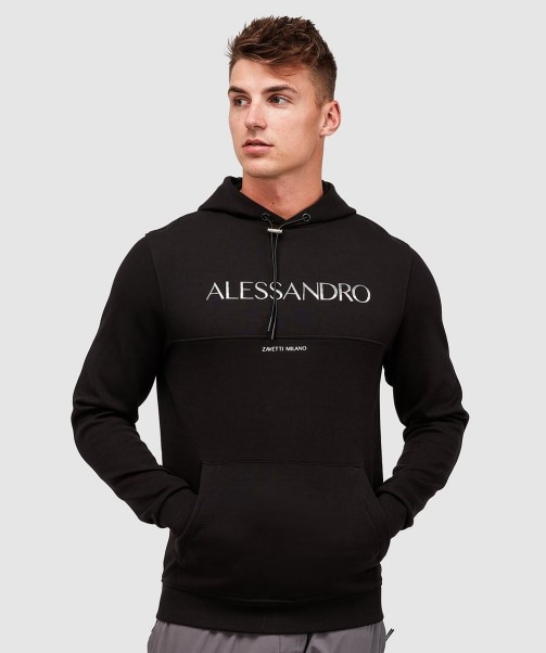 Black Alorta Overhead Hoodie Zavetti Canada