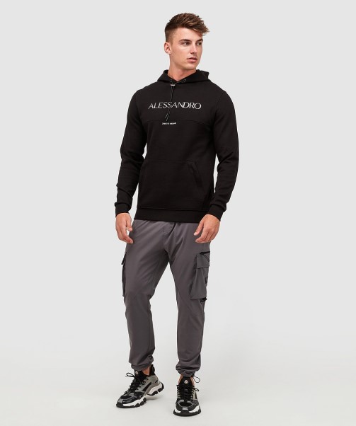 Black  Alorta Overhead Hoodie Zavetti Canada