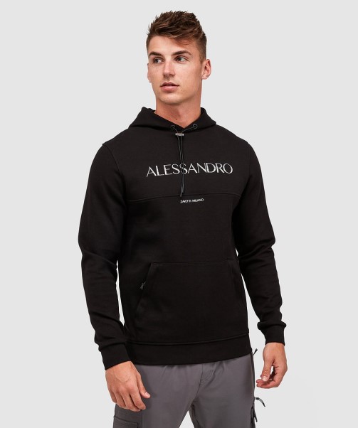 Black  Alorta Overhead Hoodie Zavetti Canada