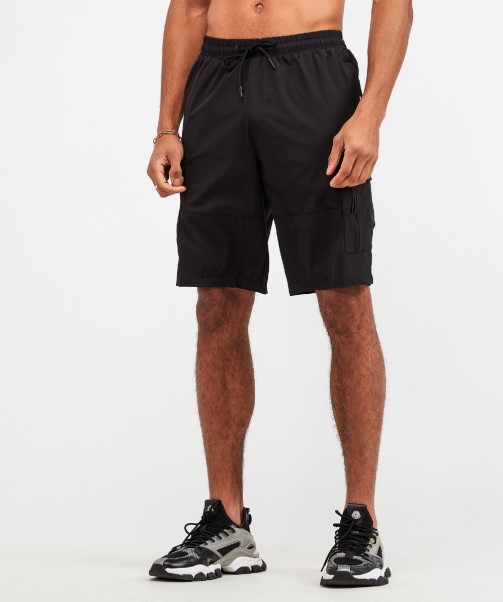 Zavetti Canada Marcello Woven Cargo Short Black