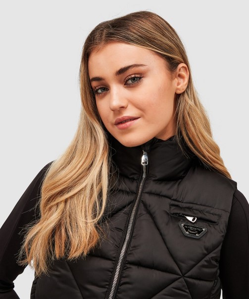 Zavetti Canada Black Womens Della Diamond Gilet