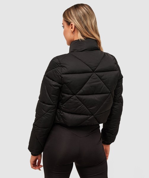 Black Zavetti Canada Womens Della Diamond Puffer Jacket