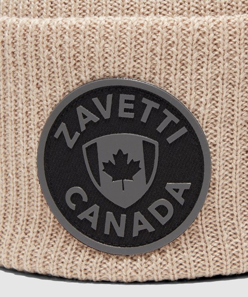 Black Forbes Knitted Hat Zavetti Canada