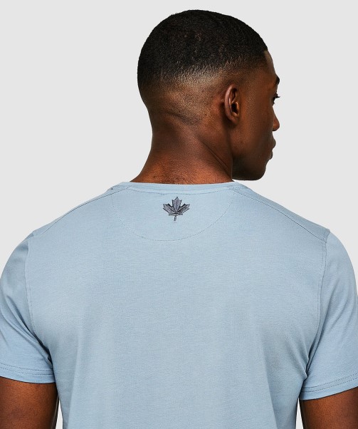 Zavetti Canada Blue Grey Silvatino T-Shirt