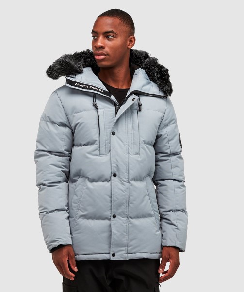 Black Zavetti Canada Oshawa 2.0 Puffer Parka Jacket