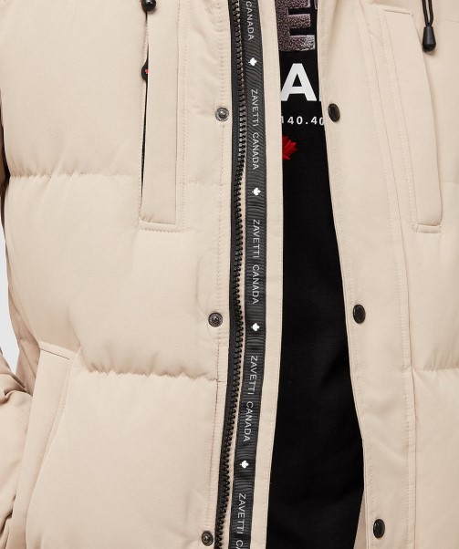 Black Zavetti Canada Oshawa 2.0 Puffer Parka Jacket