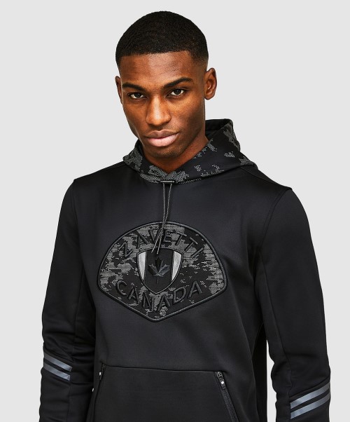 Blue Grey Silvatino Overhead Hoodie Zavetti Canada