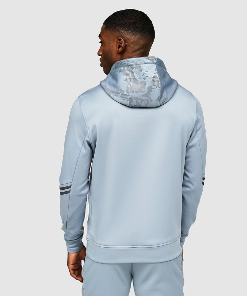 Blue Grey Silvatino Overhead Hoodie Zavetti Canada