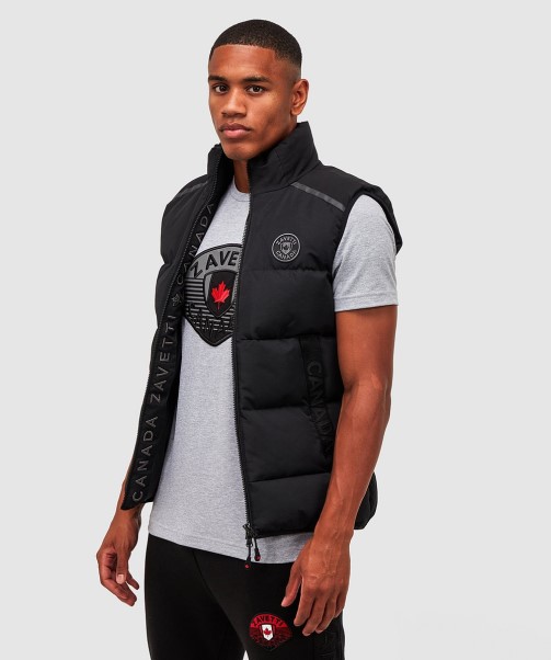 Zavetti Canada Aylato Puffer Gilet Black