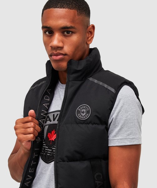Zavetti Canada Aylato Puffer Gilet Black