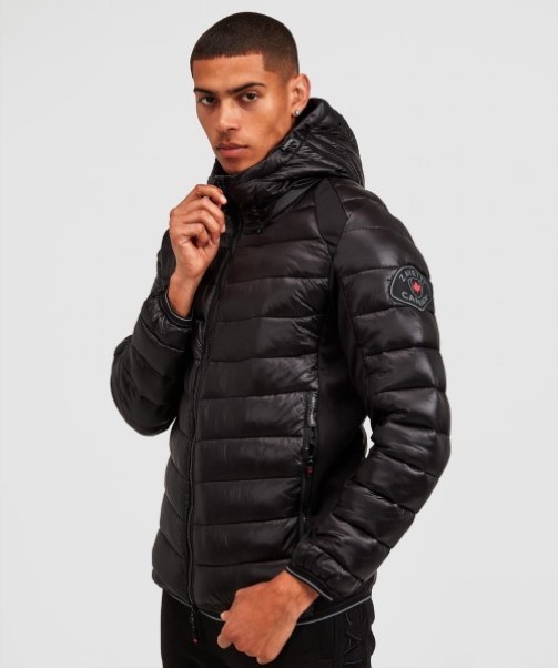 Black Terosso Hybrid Jacket Zavetti Canada