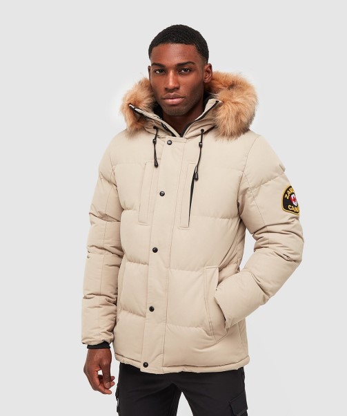 Oshawa 2.0 Puffer Parka Jacket Stone Zavetti Canada