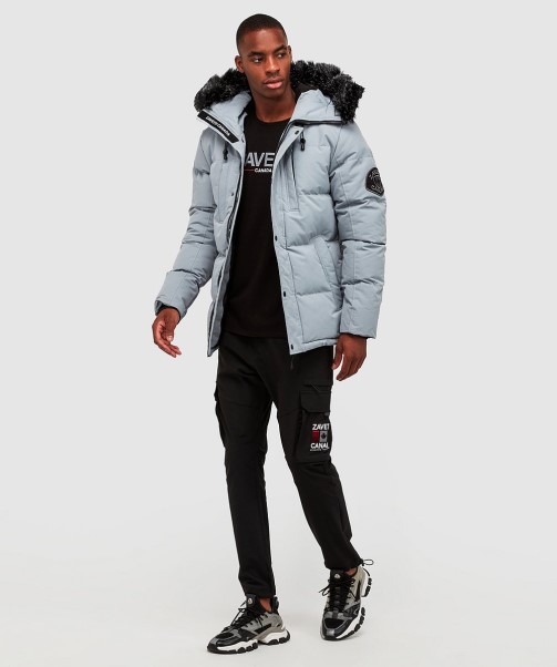 Oshawa 2.0 Puffer Parka Jacket Stone Zavetti Canada
