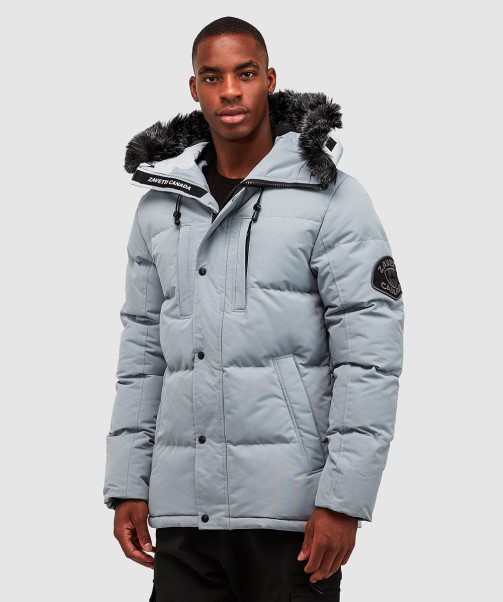 Oshawa 2.0 Puffer Parka Jacket Stone Zavetti Canada