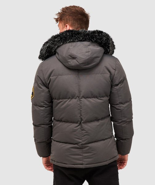 Oshawa 2.0 Puffer Parka Jacket Stone Zavetti Canada