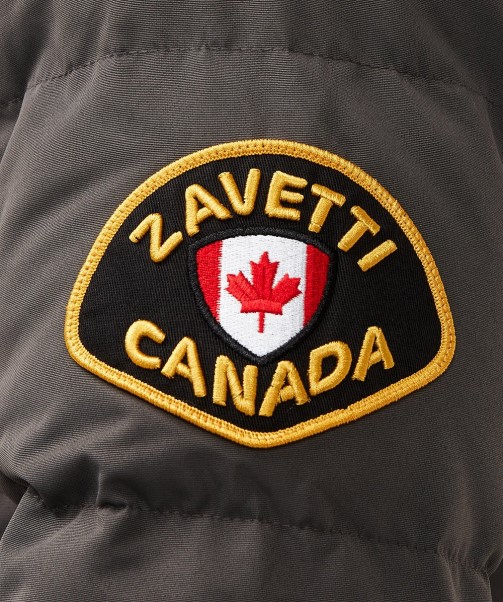 Oshawa 2.0 Puffer Parka Jacket Stone Zavetti Canada
