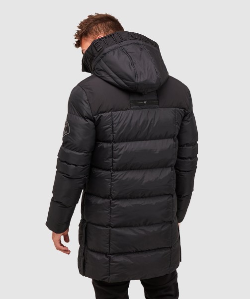 Zavetti Canada Black Grayson Longline Puffer Jacket
