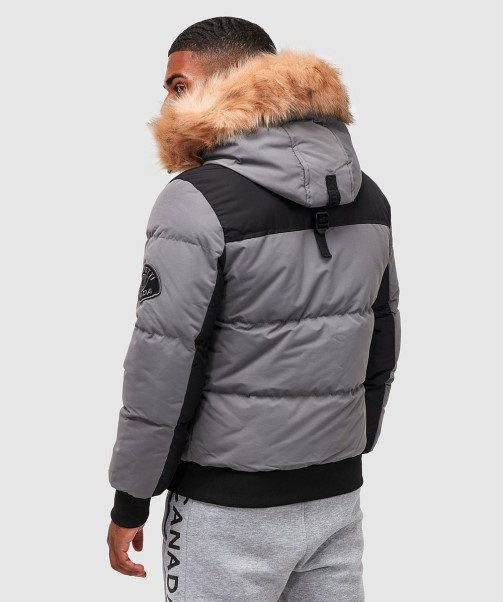 Zavetti Canada Seton Bomber Puffer Jacket Grey