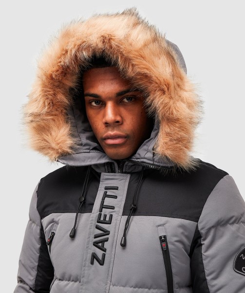 Zavetti Canada Seton Bomber Puffer Jacket Grey