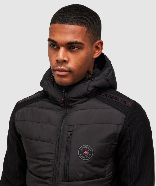 Jet Black Serzio 2.0 Hybrid Puffer Jacket Zavetti Canada