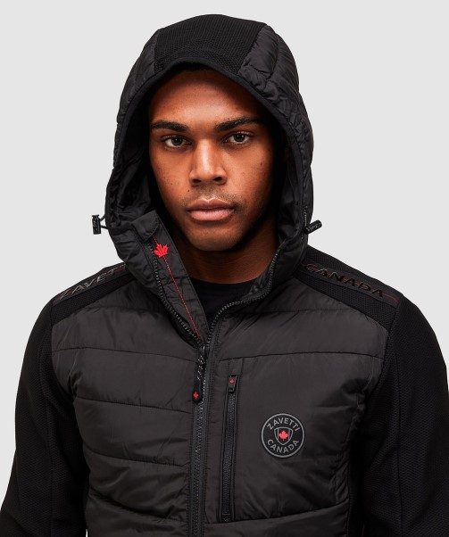 Jet Black Serzio 2.0 Hybrid Puffer Jacket Zavetti Canada