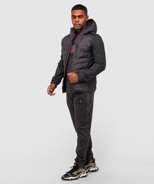 Jet Black Serzio 2.0 Hybrid Puffer Jacket Zavetti Canada