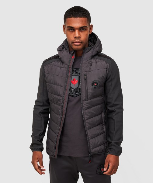 Jet Black Serzio 2.0 Hybrid Puffer Jacket Zavetti Canada