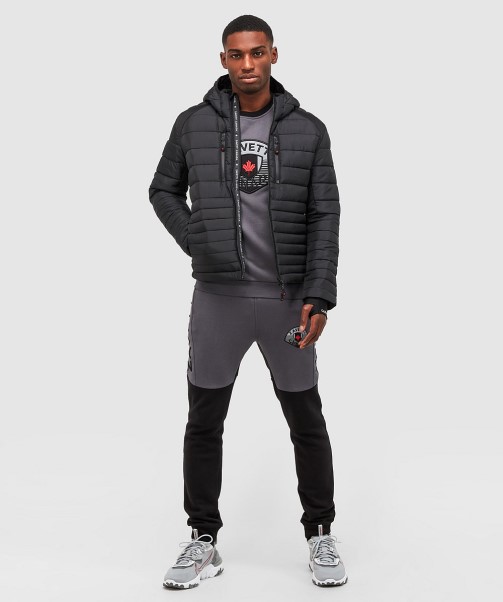 Faro Hybrid Puffer Jacket Black Zavetti Canada