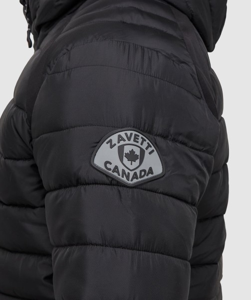 Faro Hybrid Puffer Jacket Black Zavetti Canada