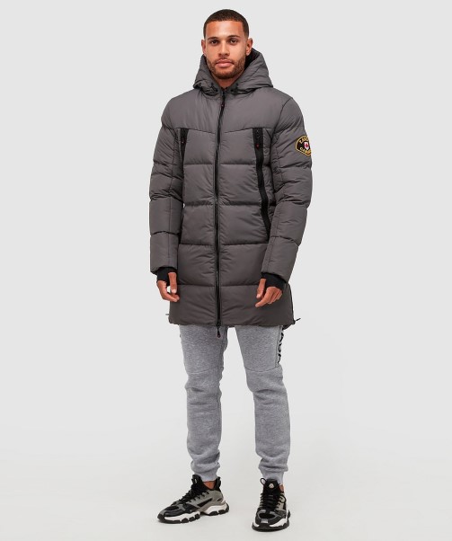 Zavetti Canada Black Talvino 2.0 Longline Puffer Jacket