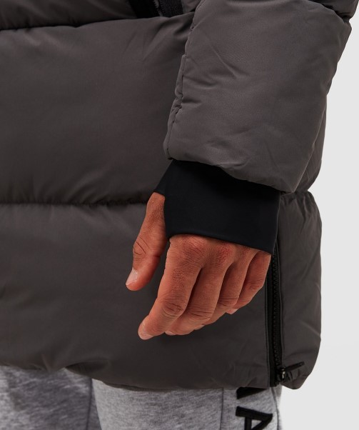 Zavetti Canada Black Talvino 2.0 Longline Puffer Jacket