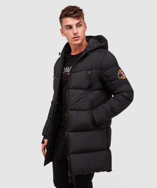 Zavetti Canada Black Talvino 2.0 Longline Puffer Jacket