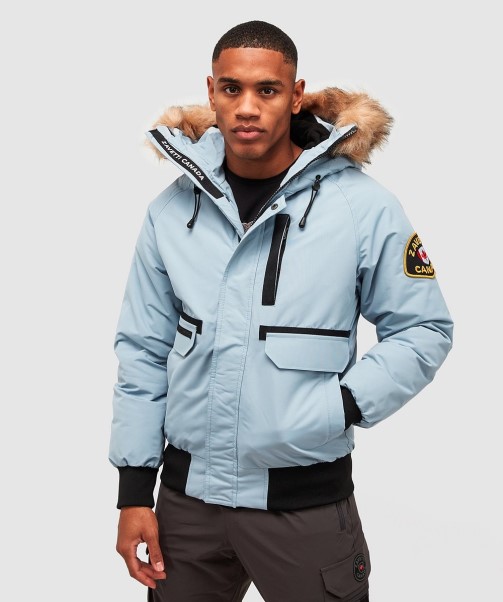 Abelli 2.0 Hooded Bomber Jacket Zavetti Canada Sky Blue