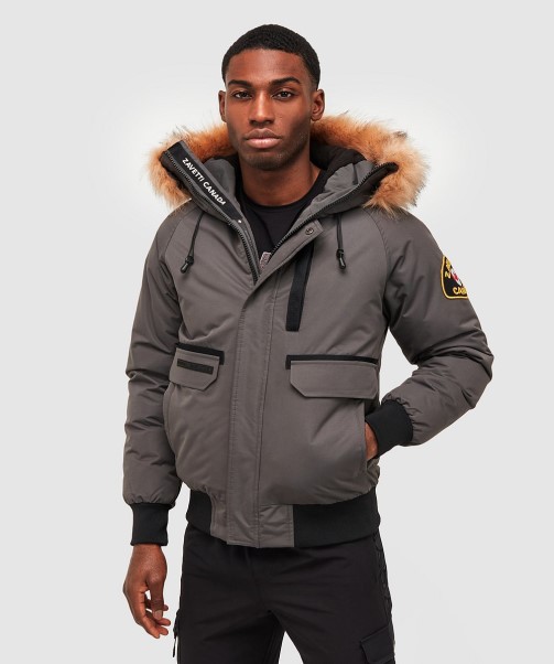 Abelli 2.0 Hooded Bomber Jacket Zavetti Canada Sky Blue