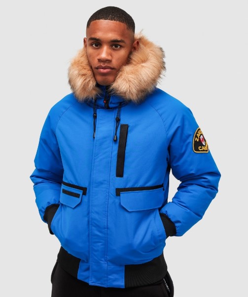 Abelli 2.0 Hooded Bomber Jacket Zavetti Canada Royal