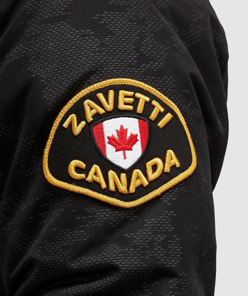 Jet Black Zavetti Canada Abelli 2.0 Reflective Bomber Jacket