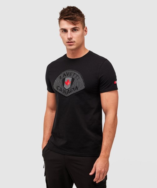 Zavetti Canada Jet Black Rivelini T-Shirt