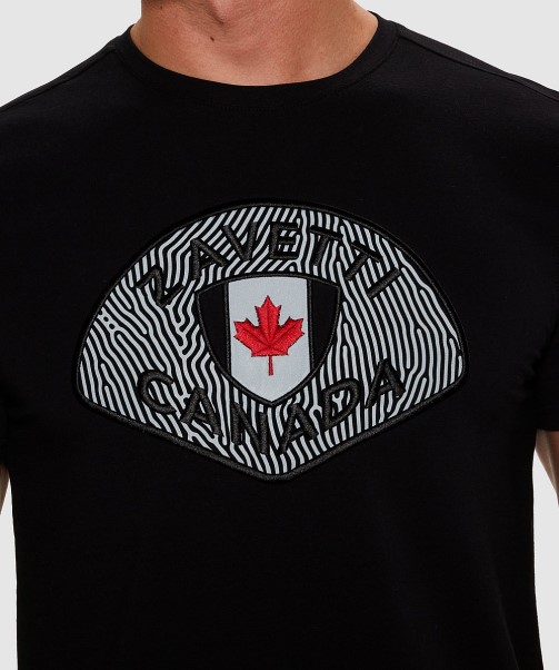 Zavetti Canada Jet Black Rivelini T-Shirt