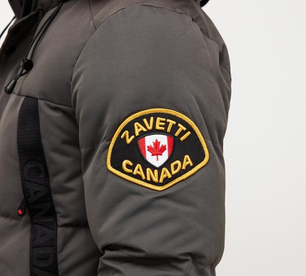 Royal Aylmer Puffer Fur Hooded Bomber Jacket Zavetti Canada