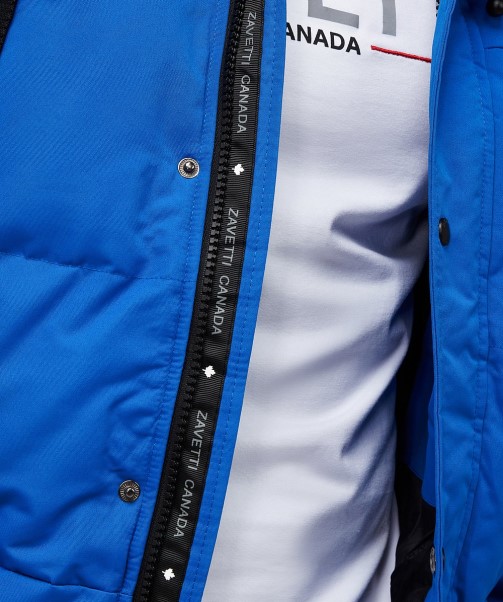 Royal Aylmer Puffer Fur Hooded Bomber Jacket Zavetti Canada