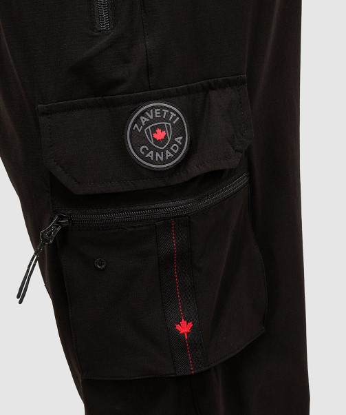 Zavetti Canada Porteno 2.0 Woven Cargo Pant Jet Black