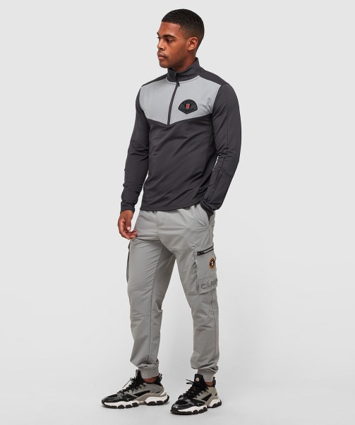 Rivelini Quarter Zipped T-Shirt Zavetti Canada Jet Black