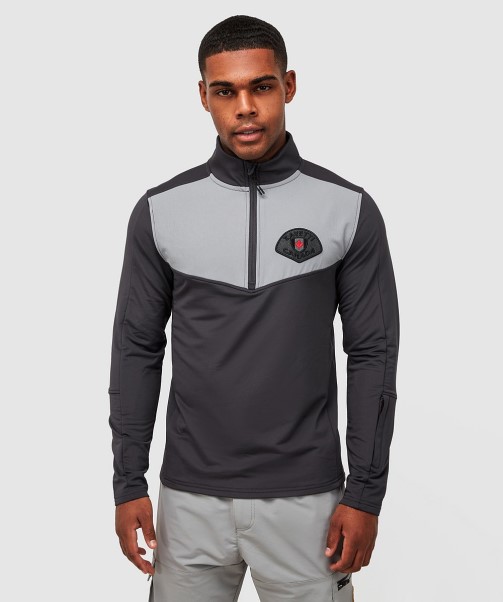 Rivelini Quarter Zipped T-Shirt Zavetti Canada Jet Black